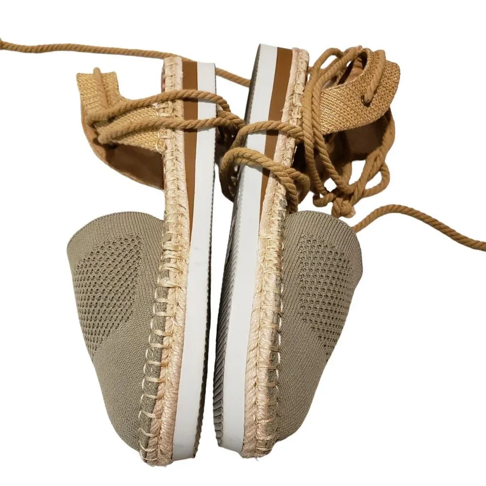 Crown Vintage Bonire Espadrille Women's Sandals | Size 8M | Green